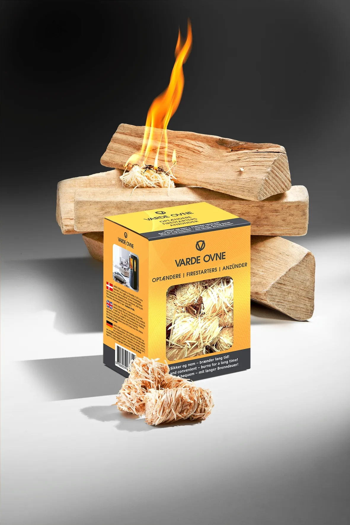 Economy fire-lighter rolls