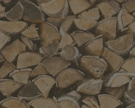 Split firewood logs ready for a wood-burning stove