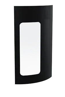 Right outer side glass, Nordic 9 AIR – 294,8 x 525 mm curved