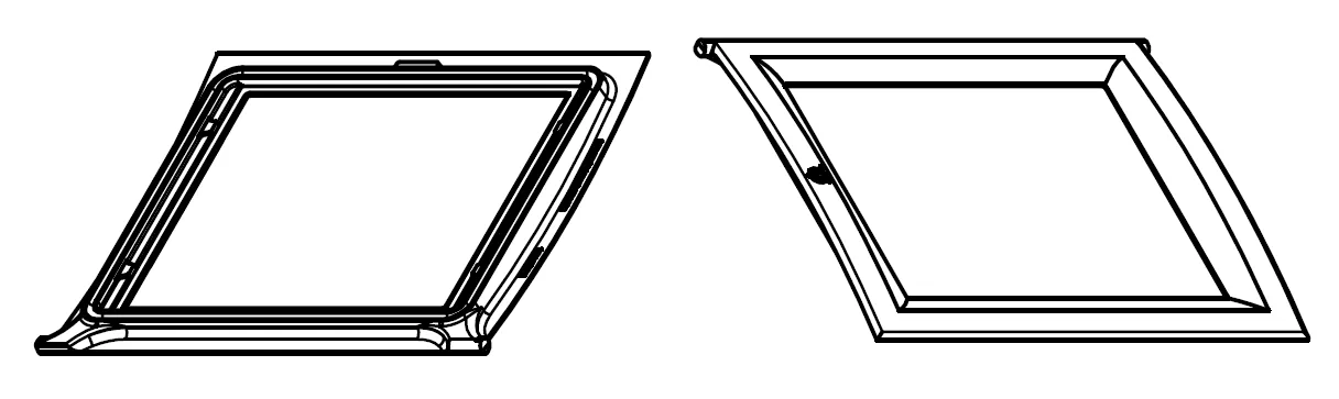 Tür, komplett, Aura 3, Grau