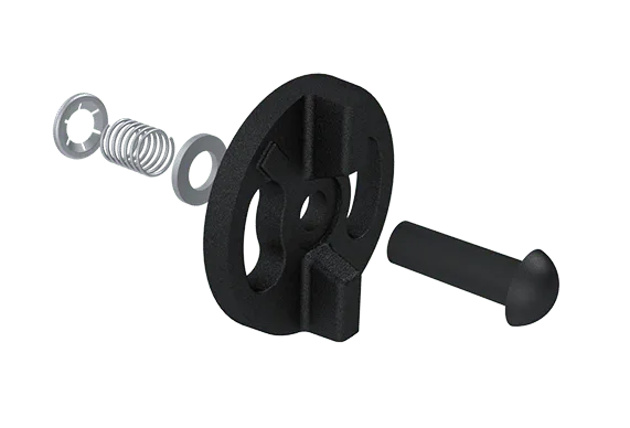 Rosette for ashpan, black